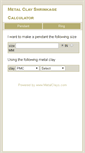 Mobile Screenshot of calculator.metalclays.com